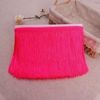 Frange décorative colorée Tianyun TY130230 de 10 cm en dentelle de fibre de polyester pour textiles de maison et accessoires vestimentaires