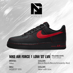 Nike Air Force 1 '07 Lv8 'bred' Dropshipping Chaussures de marche tendance à lacets pour le skateboard - Product Image 6