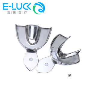 Prothèse <span class=keywords><strong>dentaire</strong></span> non poreuse en acier inoxydable stérilisée à haute température S/M/L Ensemble de plateaux d'impression à pleine bouche - Product Image 5