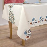 Nappes imperméables, nappes en plastique résistantes aux taches et à l'huile, couvre-table en PVC pour une utilisation intérieure et extérieure au printemps
