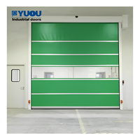 Porte rapide automatique en PVC à action rapide/porte à passage rapide, porte industrielle en PVC