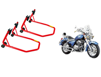 Rampas para Motocicletas de 300 kg, Soporte de Elevación para Motocicletas con Ruedas, Soporte de Acero Resistente para Garaje