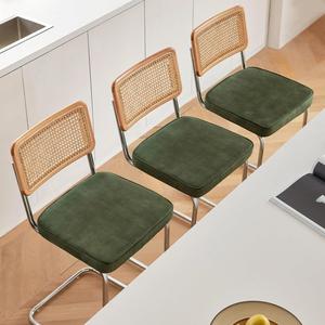 Tabouret <span class=keywords><strong>de</strong></span> cuisine rétro moderne <span class=keywords><strong>en</strong></span> rotin, <span class=keywords><strong>chaise</strong></span> haute <span class=keywords><strong>de</strong></span> <span class=keywords><strong>bar</strong></span> <span class=keywords><strong>avec</strong></span> coussin <span class=keywords><strong>en</strong></span> <span class=keywords><strong>tissu</strong></span> et pieds <span class=keywords><strong>en</strong></span> métal pour la cuisine ou la salle <span class=keywords><strong>de</strong></span> bain - Product Image 4