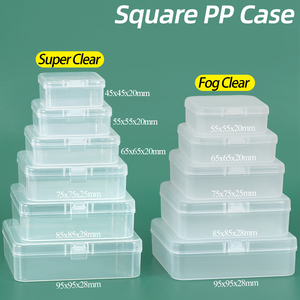 Boîte de rangement carrée en plastique durable SUNSHING avec couvercles, empilable, pour bijoux, perles, artisanat DIY - Product Image 2