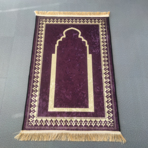 Turquie style arabe voyage impression pliable luxe tapis de prière Namaz Sajjadah musulman tapis de prière turc islamique Seccade tapis - Product Image 4