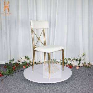 Chaise de banquet <span class=keywords><strong>en</strong></span> acier inoxydable Royal Event, dossier interchangeable, pour mariage - Product Image 3