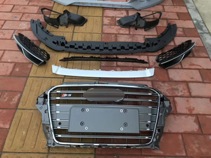 Kits de carrosserie pour pare-chocs de voiture d'origine pour <span class=keywords><strong>Audi</strong></span> <span class=keywords><strong>a3</strong></span> modifié au style S3 Kits de carrosserie pare-chocs avant avec grille - Product Image 6