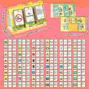 Tarjetas Educativas de Tráfico para Preescolar, de Doble Cara, 72 Piezas, Tarjetas con Señales de Tráfico, Tabla de Volteo para Niños - Product Image 5