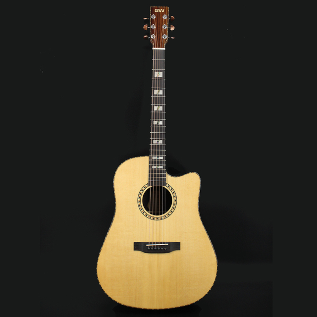 41" Grade Solidwood Top  Back  Acoustic Guitar