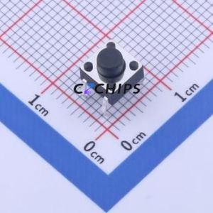 TS-1095PD-A4B3-D2 Tactile Switch Through hole-4P,6x6mm Switch Single Pole Single Throw Round Button 2.5N Through Hole - Product Image 1