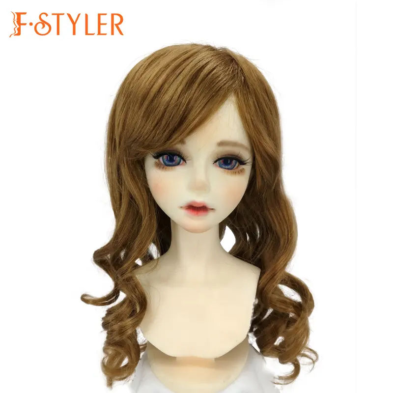 FSTYLER गुड़िया बाल मोहायर ब्रेडिंग सिंथेटिक विग थोक थोक बिक्री फैक्टरी अनुकूलन गुड़िया सहायक उपकरण BJD 1/4 1/3 1/6 के लिए
