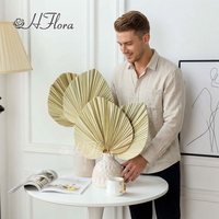 HFlora Factory Vente en gros 40x24cm Fleurs séchées naturelles originales Feuilles de palmier réelles pour la décoration de la maison, la Saint-Valentin et les remises de diplômes