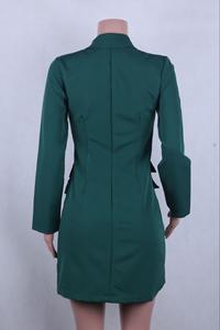 Vendita calda autunno e inverno nuovo stile vestito <span class=keywords><strong>doppiopetto</strong></span> da donna in tessuto giacca vestito - Product Image 5