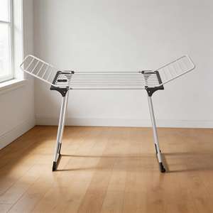 Stendibiancheria verticale estesa personalizzabile stendibiancheria pieghevole multifunzionale in metallo portasciugamani per la casa - Product Image 4