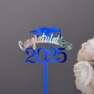 Honey And Sweetness Graduation Acrylic <b>Cake</b> Toppers 2025 Congratulations <b>Cake</b> <b>Decorations</b> For Graduation Party <b>Supplies</b> - Product Image 4