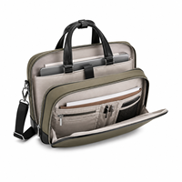 Sacoche d'ordinateur portable en nylon personnalisée pour entreprise, avec bandoulière rembourrée et poche avant, pour le bureau et les voyages, OEM ODM