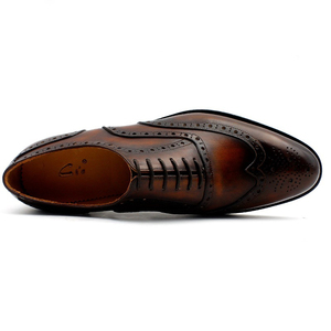 Chaussures en cuir pur pour hommes Goodyear Classic, chaussures habillées élégantes en cuir pour hommes, grandes tailles, chaussures de mariage élégantes, chaussures de travail pour hommes - Product Image 2