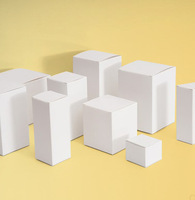 Caja de regalo cuadrada blanca directa de fábrica baja Moq a granel 6x6x4 pulgadas CAJA PLEGABLE caja de regalo de papel para fiesta de cumpleaños nupcial Navidad