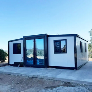 Maison préfabriquée d'extérieur de luxe Maison mobile pliable en conteneur d'une chambre à coucher de 40 pieds avec isolation Petite maison extensible de 20 pieds - Product Image 2