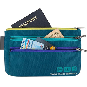 Ensemble de 2 organiseurs de documents de voyage essentiels pour le monde entier : <span class=keywords><strong>porte</strong></span>-passeports familial <span class=keywords><strong>et</strong></span> portefeuille anti-RFID pour documents de voyage - Product Image 3