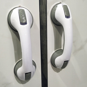 Barre d'appui murale Tatsuitsu pour salle de bain, sans perçage, en plastique, moderne et simple, poignée de sécurité pour la douche, pour personnes âgées - Product Image 2