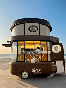 Camion à café mobile, remorques de concession de café, chariot de café portable, mini chariot à beignets, acier inoxydable, alimentation intégrée pour les collations - Product Image 6