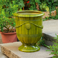 Pots de fleurs de grand diamètre adaptés à la plantation d'arbres Extra-large Jardins extérieurs Cours Villas Arbres d'argent Pot de fleurs de jardin