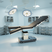 Table d'opération chirurgicale professionnelle en fibre de carbone radiotransparente compatible avec les systèmes de navigation et d'imagerie C-arm orthopédiques électriques, certifiée CE