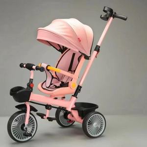 รถสามล้อเด็กและรถเข็นเด็กทารกอุปกรณ์นอนและนั่งแบบหลายทิศทางสำหรับเด็ก1-6ขวบ - Product Image 1