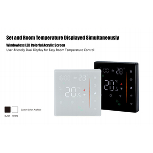Beca BHT-006-2T Calefacción Eléctrica Inteligente para Piso, Termostato Programable de 7 Días con WiFi, Control Remoto por Aplicación Modbus para Uso en Hoteles, <span class=keywords><strong>Tuya</strong></span> - Product Image 2