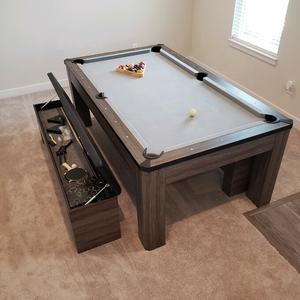 Nouvelle table de billard de table de billard de 7 pieds de mode avec le dessus de ping-pong dinant pour le divertissement faminly - Product Image 3