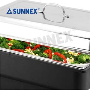 Sunnex Buffet Heater Stainless Steel <b>Food</b> <b>Warmer</b> Container Catering Buffet Equipment <b>Electric</b> Chafing Dish - Product Image 2