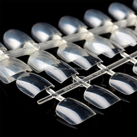 Faux ongles carrés courts, 10 tailles avec double taille pour une utilisation accrue, extensions d'ongles en gel