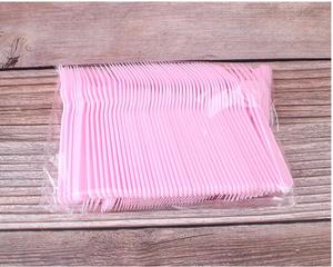 Forchetta monouso per posate da Dessert in plastica a quattro denti per macedonia di frutta e durevole per torte di compleanno per feste alla rinfusa - Product Image 6