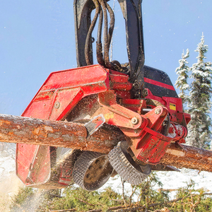 Tête de débardage hydraulique entièrement automatique pour excavatrice, pour abattage, dégommage et coupe à la longueur - Product Image 3