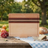 Planche à découper en érable |   Planche à découper en bois dur pour la cuisine |   Planche de service en bois avec support