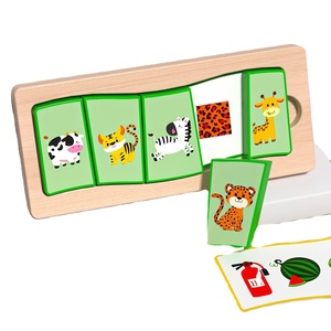 Trẻ em bằng gỗ phù hợp với câu đố giáo dục sớm tư duy logic đào tạo đồ chơi tương tác giáo dục - Product Image 1