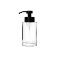 Lot de Bouteilles en Verre Transparent de 300 ml et 500 ml pour Savon Liquide Lavant pour les Mains avec Pompe Moussante pour Salle de Bain et Cuisine (Vente en Gros)