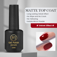 Gel de couche de finition en cristal durci par LED efficace et non toxique en 30 secondes pour les services de salon de manucure sans résidu collant Gel UV