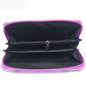 Monedero de Felpa Suave con Degradado de Color Arcoíris de Lujo para Mujer, Cartera Larga y Esponjosa para Damas - Product Image 5