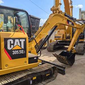 Excavatrice sur chenilles d'occasion Caterpillar CAT305.5E2, 5,5 tonnes, 90 % neuve, moteur, boîte de vitesses, pompe, PLC, hydraulique, stabilité - Product Image 4