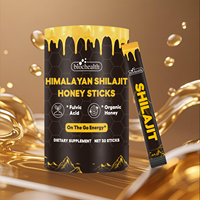 Bâtonnets de miel de Shilajit pur d'origine, stimulant énergétique, soutien à la vitalité, packs de miel de Shilajit de l'Himalaya pour favoriser la santé et la vitalité globales du corps