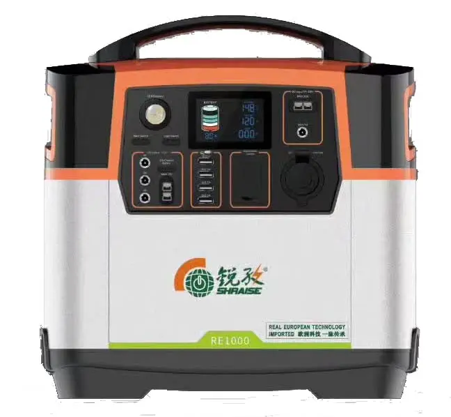 RAISE G POWER portable power station 500W Max 1000W AC 220V 110V Outlet DC 5V 12V 24V for home use