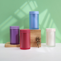 Flacon plastique personnalisé de 120 ml pour compléments thyroïdiens, flacon de pilules givrées pour suppléments multivitaminés