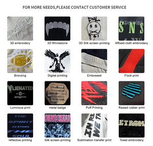 Beispiel Custom Cotton Overs ized Hip Hop Street Blank Vollgesichts-Kapuzen pullover mit Reiß verschluss Benutzer definiert Ihr Logo Strass-Schaumstoff-Print Boxy Zip Hoodie - Product Image 5