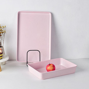 Pink Non-Stick Cake Baking Pan Rectangle Carbon Steel For Home Baking - Product Image 2