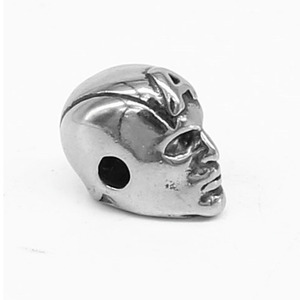 Cuentas de acero inoxidable con diseño de rostro de superhéroe de Yunnique para la fabricación de pulseras, cuentas sueltas de metal fundido de 10 mm, piezas de joyería DIY - Product Image 5