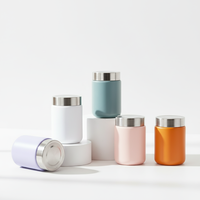 Botol Termos Mini Korea Fancy Custom 200ml/280ml Stainless Steel Anti Bocor Dinding Ganda Vakum Tahan Panas
