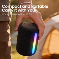 Altavoz Inalámbrico RGB de 5W y 1200mA, el Más Vendido de Fábrica, Altavoz Portátil TWS para Exteriores, Ideal para Salas de Juego, Escritorios y Senderismo