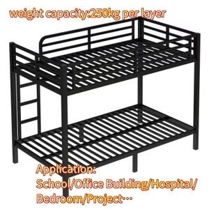 Fournisseur mondial d'exportation Lits superposés Twin XL Over Twin XL Cadre de lit robuste en fer pour dortoir et <span class=keywords><strong>auberge</strong></span> de jeunesse - Product Image 2